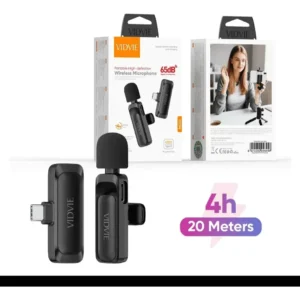 Microfono Inalambrico Usb-c Negro Mc03 Vidvie