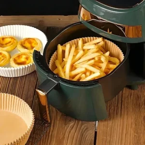 Pack De 100 Forros Desechables Forro Air Fryer Molde De Papel Antiadherente