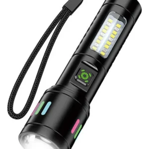 Linterna Táctica Led Recargable Con Luz Lateral Cob